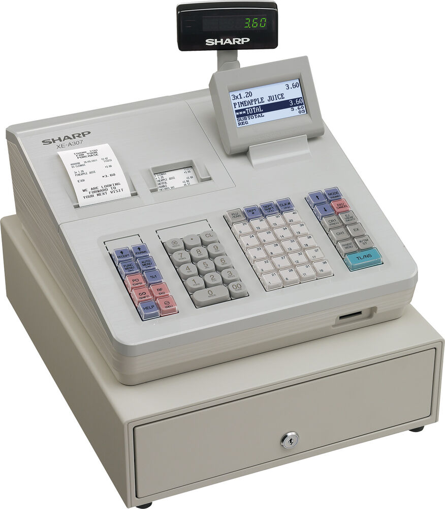 Alpha Numeric Cash Registers Sharp XE-A307