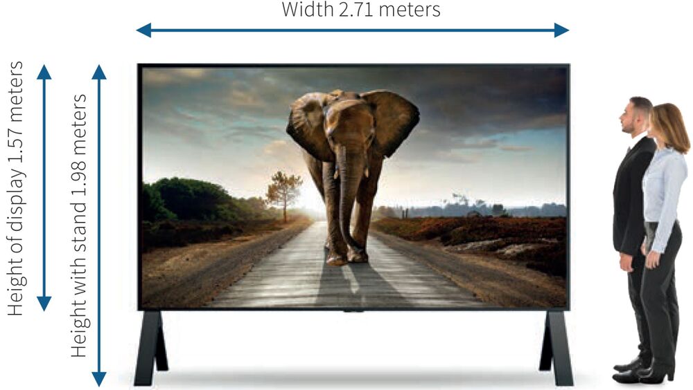 8k Display Sharp 8M-B120C