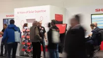 People walking and crowds of people at Intersolar 2019