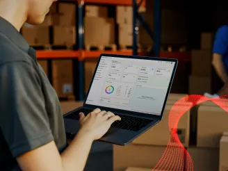 person using computer