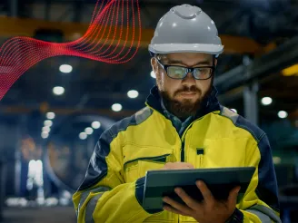 person using computer