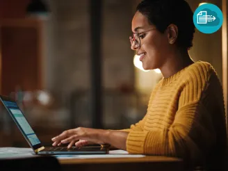 person using computer