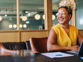 person using computer