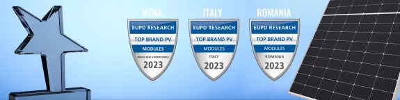 EUPD Top Brand PV Award for MENA, Italy and Romania